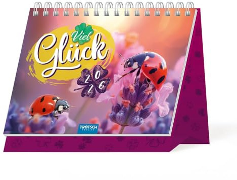 Trötsch Aufstellkalender Viel Glück 2026: Aufstellkalender Tischkalender