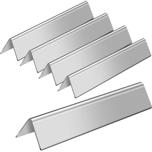 GASPRO GP-636 (5-pack) rostfritt stål smaksättare bar ersättning för Weber 46510001, 47513101 Spirit 300 310 320 E310 E320-serien gasgrill med främre kontroller (L15,3 x B 2,6 x T2,5 cm)
