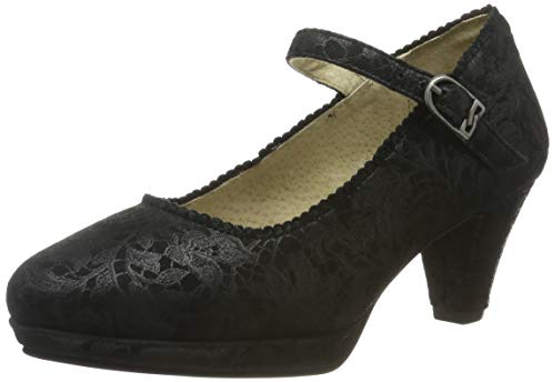 Stockerpoint Damen 5058 Trachtenpumps, schwarz, 37 EU