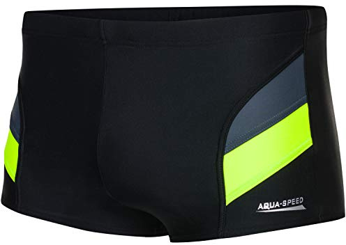 Aqua Speed Badehose für Herren | Wettkampf Schwimmhose kurz eng Jungen | Training Swimwear Men I UV Badebekleidung Junge | Kastenbadehose Männer I Boys Swimming Trunks I Badepants Sport I Training