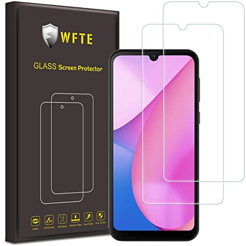 WFTE [2 Stück Hartglas für Blackview OSCAL C20/C20 Pro, 0,26 mm Displayschutzfolie mit hoher Transparenz zu 99%, Anti-Fingerabdruck, Härtegrad 9H