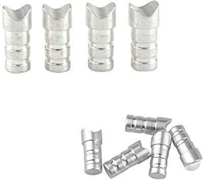 SHARROW 50 Piezas Tiro con Arco Ballesta Flecha Culatines Media Luna Aluminio Flecha Culatines Caza Colas de Flecha para ID 6,2/7,6 Mm Ballesta Flecha Pernos Accesorios de Caza (6,2 mm)