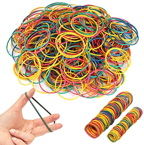 200 Stücke Bunte Gummibänder, Gummiringe Große (Ø38mm+Ø50mm), Hochwertig Farbe Gummiringe, Gummiband Haushaltsgummi für Haare, Haushalt, Stifte, Katapulte, Rechnungen, Bankpapier, Bürobedarf