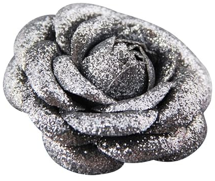 VITAU 5,5 cm glänzende rosa Leder Rose Blume Brosche Corsage Anstecknadel Schmuck Frauen Hut Zubehör
