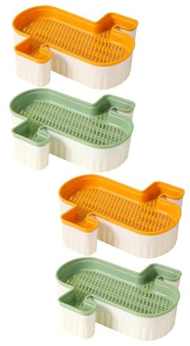 POPETPOP 4pcs Automatic Pet Cat Grass Planter Cat Grass Planting Box Hydroponic Box for Indoor