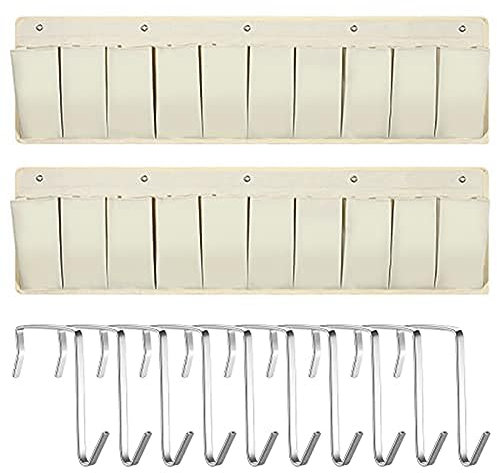Oikabio 2 Stück Wohnmobil Schuhtasche RV Schuhaufbewahrung Organizer Hängende Schuhtasche Nachttisch Aufbewahrungstasche cm mit 10 für Schuhe Spielzeug Werkzeug B