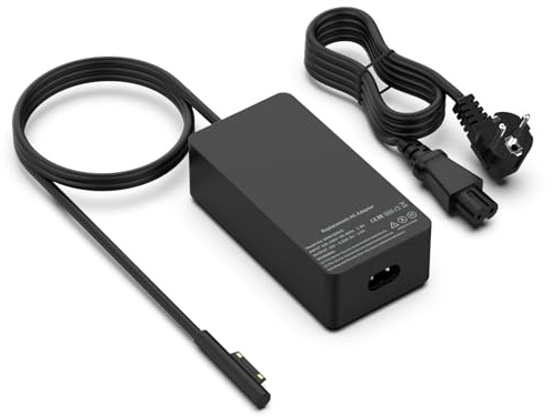 shefor 102W Ladekabel 15V 6.33A Laptop Netzteil Kompatibel mit Microsoft Surface Book 2/1/3, Surface Laptop Studio 2/1, Surface Laptop/Surface Pro/Surface Go Bereich, Surface Ladegerät mit USB-Port