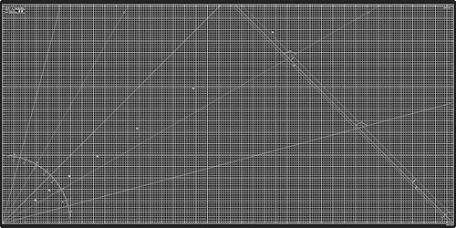 Elan skärmatta Svart 200x100 CM, 5-lagers hantverksmatta, självläkande skärbräda hantverk, konstmatta, självläkande skärmatta, klänningstillbehör för sömnad, quiltning och pyssel 200cm x 100cm
