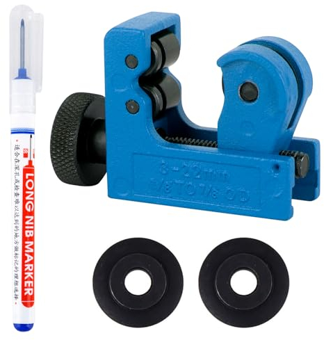 DMJJSD® Mini Rohrschneider Ø 3-22 mm rohrabschneider klein Mini-Rohrabschneider kupferrohrschneider schneider Schneidwerkzeuge für Schneiden von Rohren aus Kupfer PVC Aluminium Kunststoff Tieflochmark