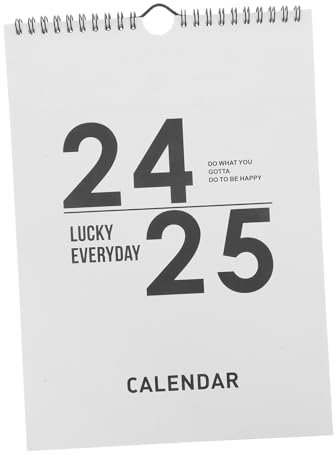 NUOBESTY Hängender Wandkalender Klar Bedruckter Monatskalender Für Büro Und Zuhause Praktischer Terminplaner Für Tägliche Notizen Und Wichtige Termine Für Planung Und Organisation