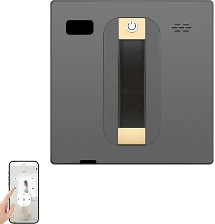 BTAISYDE Robot Limpiacristales Automático para Ventanas Altas Techos Azulejos con Control Remoto Robot Limpiacristales Inteligente para Ventanas de Cristal Azulejos,Black