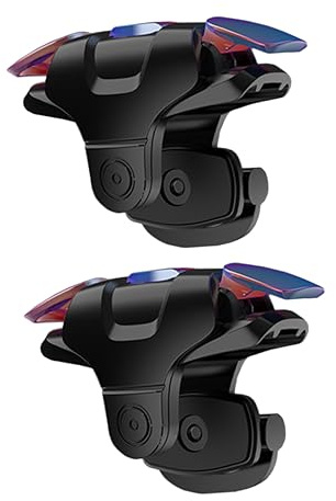 Angoily Spielauslöser für Handy aus Kunststoff, 1 Paar, Schwarz | Mobile Gamecontroller Trigger, Stört Seitentasten, für Smartphone, 1 Paar im Satz