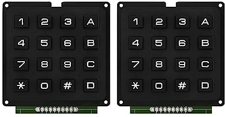 4x4 Tastatur MCU Board Tastatur Moduless mit 16 Tasten 4x4 Drucktasten Externe Tastatur Array Button Keypad