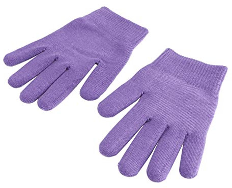 Happyyami Guantes De Gel Hidratantes y Exfoliantes Para Adultos Tamaño Estándar Aceites Esenciales Para Cuidado De Manos Secas y Agrietadas