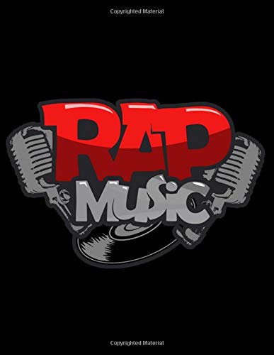 Rap Music Notebook for Rappers: Journal for Rap Music Lover, Gray Lined Notebook 8.5 x 11 , 120 pp