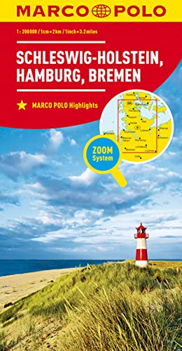 MARCO POLO Regionalkarte Deutschland 01 Schleswig-Holstein 1:200.000: Hamburg, Bremen