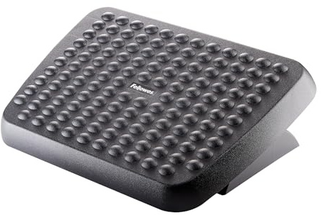 Fellowes Repose-pieds Standard, 2 inclinaisons possibles, surface massante, noir