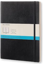 Moleskine - Taccuino a pois con copertina morbida, taglia XL, colore: Nero