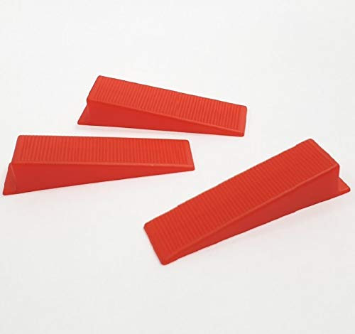 Cunei rossi per il sistema di posa delle piastrelle Sistema di livellamento 50 pz.