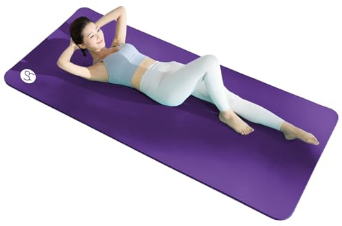 RYTMAT Yogamatte 15mm Dicke NBR 195x90cm Breit Fitnessmatte Sportmatte für Home Gym Yoga Pilates Aerobic Training mit Tragetasche