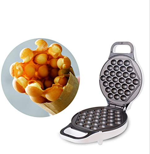 Appareil À Croque-Monsieur，Gaufrier ， 220V Portable Ménage Électrique Oeufs Bubble Gaufrier ， Antiadhésif Oeuf Aberdeen Omelette Machine Eggettes Puff Cake Pan
