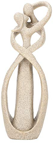 Genericer Handgemachte Sandstein Kuss Liebhaber Paar Statue, Geschnitzte Figur Kunst Kunsthandwerk Dekoration