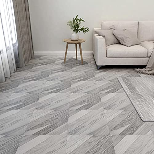 vidaXL 55 baldosas autoadhesivas para salón, antiestáticas, ignífugas, impermeables, antideslizantes, de PVC, 5,11 m²,