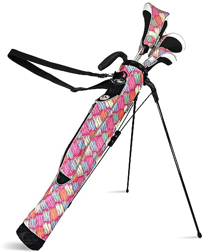 Taboo Fashion Sunday Golftaschen für Damen – leichte Golftasche mit selbstflexiblem Ständer und Schultergurt für Driving Range, Par 3 oder Executive Course (Posh Pink)