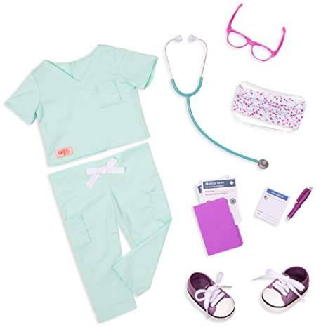 Our Generation Sweet Surgeon Arztkostüm für 46-cm-Puppen mit Zubehör