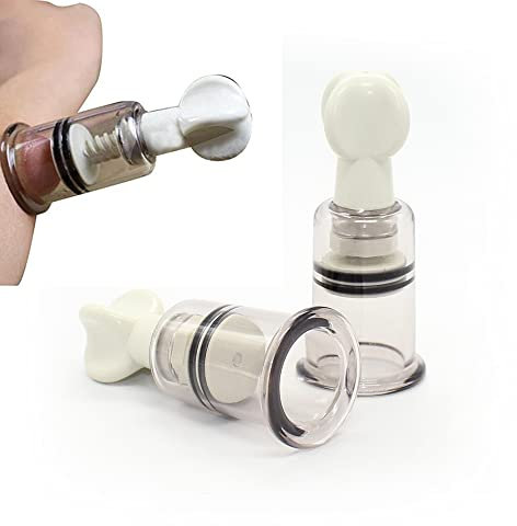 2 bombas de succión portátiles ajustables, juego de tazas de succión para masajes （m）