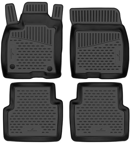 WALSER XTR Gummi Fussmatten Auto für Ford Kuga 3 2019-Heute, 100% passgenaue Auto Fußmatten, robuste Universal Fußmatte Auto, Gummimatten Auto, Auto Fussmatten Gummi, Auto Gummimatten