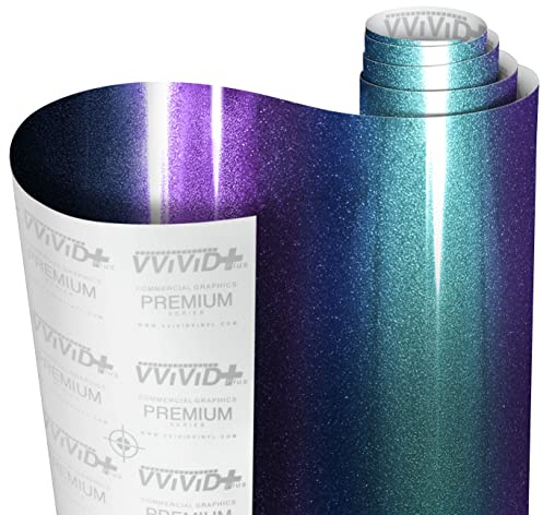 VViViD+ Gloss Metallic Chameleon Blue to Purple Color-Shift (1.5ft x 5ft) with Air Release