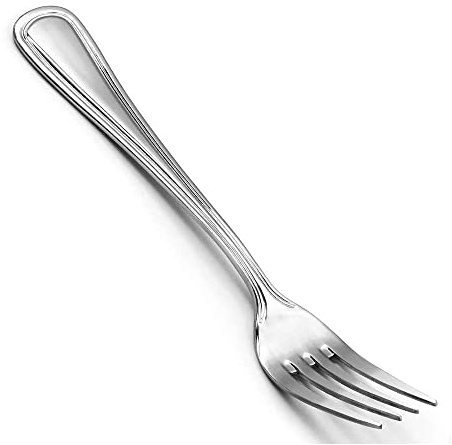 Forgast RESTAURANT Tafelgabeln 6 Stück | Essgabel aus rostfreiem Edelstahl | spülmaschinengeeignet | Menügabeln | Essgabeln für Zuhause, Restaurant, Hotel | Metall Silber