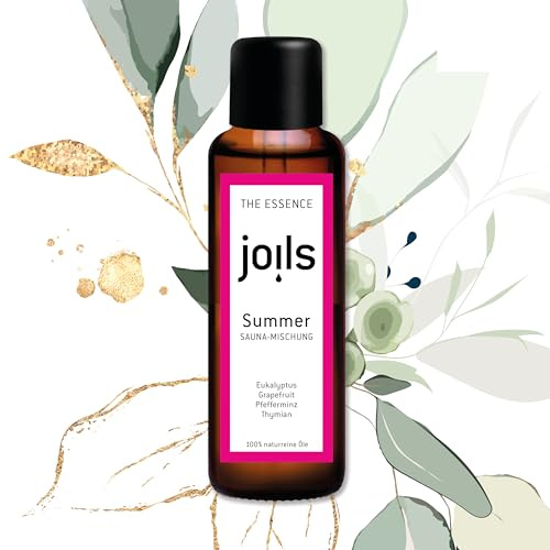 JOILS® Saunaaufguss SUMMER, 100% naturreines Öl für Ihre Sauna, ätherisches BIO-Saunaöl vom Familienbetrieb aus dem Schwarzwald (50 ml)