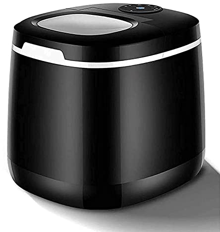 Ice Maker Commercial Countertop, Small e Large Bullet Ice Smart Quiet Ice Maker, 9 cubetti Pronti in 7 Minuti, Macchina per Ghiaccio Portatile Indipendente per la casa con Paletta per Ghiaccio e