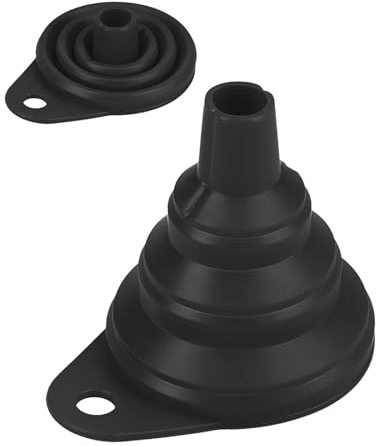 Imbuto in silicone, imbuto pieghevole in silicone per la cucina e la casa per bottiglie d'acqua, oli, liquidi e polveri, pratico strumento di sostituzione dell'imbuto