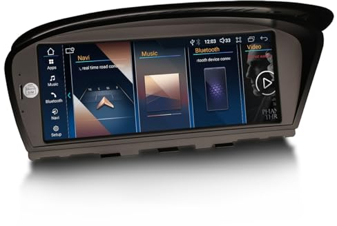 GONFEN 8,8 IPS Qualcomm 8-Kern Android 14 DAB+ Autoradio Für BMW 3er E90 E91 E92 E93 5er E60 E61 6er E63 E64 2005-2008 CCC GPS Navi CarPlay Android Auto WiFi Bluetooth 5.0 4GB+64GB DSP Canbus Idrive