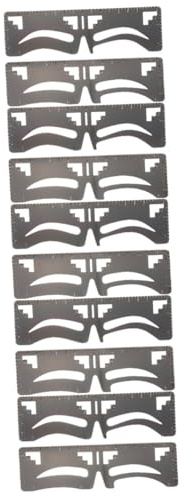 MAGICLULU Lot De 5 Pochoirs Pour Sourcils Guide De Maquillage Outil De Mise En Forme Des Sourcils Pour Femmes 2 Pièces X 5