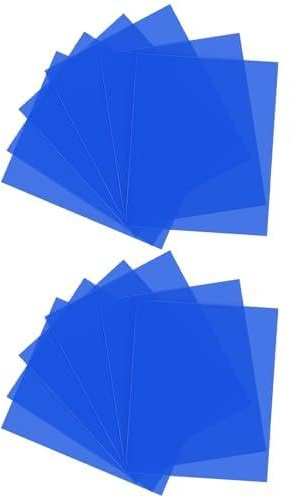 Folie Hitzebeständig für Lampen Blau Lampenfolie 29,7 x 21cm Farbfolien Gel Farbfilter?Hitzebeständige, transparente Folie mit Farbfilter?als Scheinwerfer Folie für Ihre Fotografie Elektronikprodukte