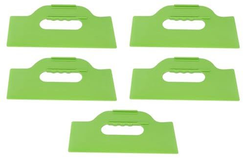 5 Spatole per Stucco 10 Pollici, Spatole per Stucco in Plastica Flessibile, Raschietto per Carta Parati, Strumento per Spatolatura