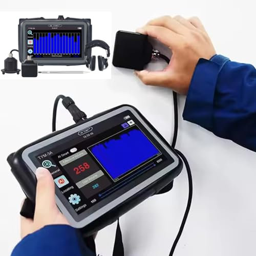 Sensor geófono inteligente para detección de fugas en tuberías subterráneas, detector de fugas de agua, con auriculares, para detección profesional de fugas en tuberías industriales