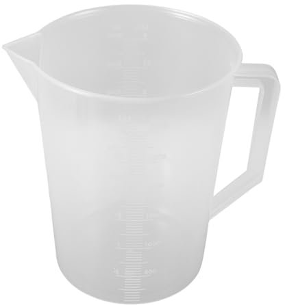 Gogogmee Jarra Medidora Graduada De Plástico 3000ml Vaso Medidor Liquido Boca Ancha