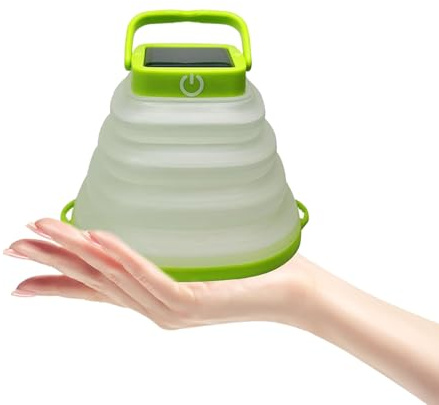 JOINPAYA Faltbare Zeltlampe Aufladbar mit USB Ladefunktion Ip67 Tragbar mit Griff für Outdoor Campingbeleuchtung und Zelte