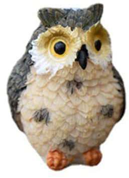 LLINthy Le resine da giardino all'aperto Figure Statua dell'uccello Figurine Decorazioni in miniatura per lo stagno del paesaggio