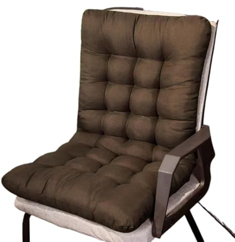 USOHJZ Deckchair Cushion Solid Cushion Soft Comfortable Reclining Office Chair Seat Cushions Rocking Chair Cushion Outdoor Cushions For Chairs(Brown,45x85cm)
