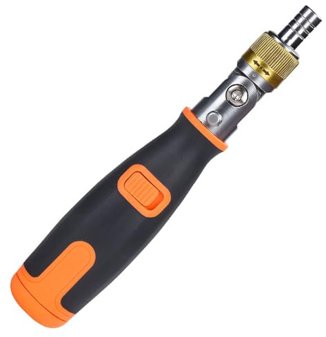 10 in 1 Multi Bit Ratcheting Screwdriver Set with Adjustable 90 Degree Angles and Ergonomic Grip for Electronics Repair Ratcheting Screwdriver Set