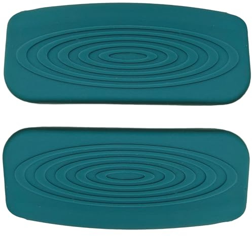 1 Pair Kitchen Silicone Side Handle Grips, Silicone Pot Holder | Comfortable Silicone Pot Holder Cover， Heat Retardant Pot Side Handle Covers, Practical Holder Heat Protector for Cast Iron.