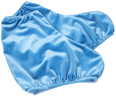 PAMINGONO Fundas Protectoras para Botas de Patinaje sobre Hielo y Skate de Poliéster Azul Resistencia al Desgaste para Viajes y Uso en Casa