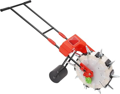 KFJZGZZ Hand-Push Seeder Machine, Precision Hand-Push Roller Seeder for Lawns Gardens - Manual Seed Planter Fertilizer Machine, Corn Soybean Peanut