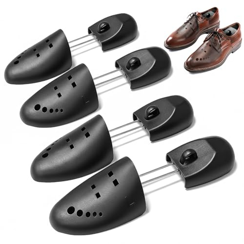 UHIAGREE Árboles para zapatos para hombres y mujeres, árboles portátiles para zapatos, evita arrugas y soporte moldeador, 2 pares (S para tallas 5-9 de EE. UU.), S,L